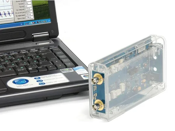 Двухканальный USB осциллограф-приставка+анализатор спектра АКТАКОМ АСК-3102 1М