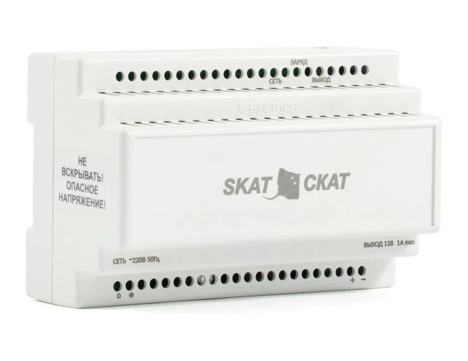 Источник бесперебойного питания Бастион SKAT-12DC-1.0 Li-ion (СКАТ ИБП-12/1-3.2/Li-DIN)